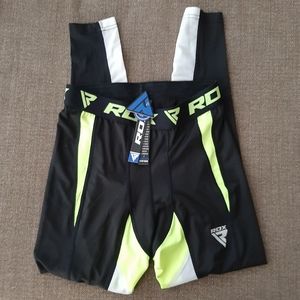 Mens RDX biking pants NWT Black/White/Green Medium